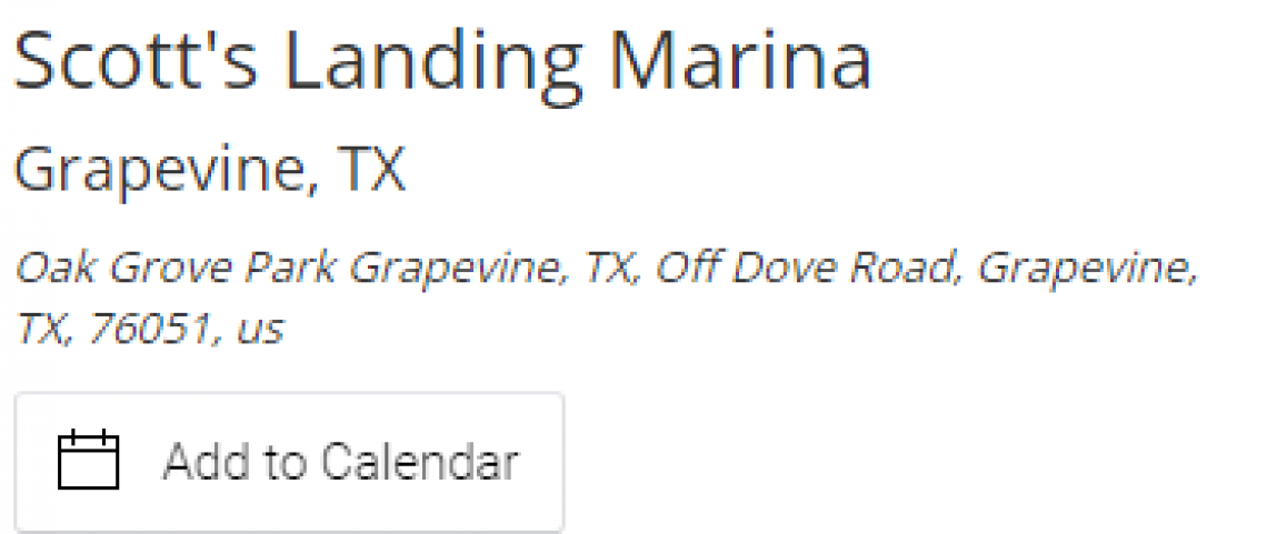 Grapevine Sailing Club Meeting/Social Potluck Party 7PM