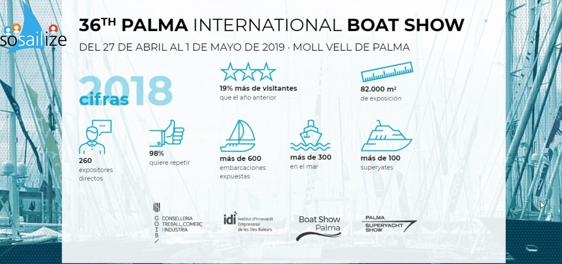 36TH PALMA INTERNATIONAL BOAT SHOW, 27/4-1/5 2019, MOLL VELL DE PALMA