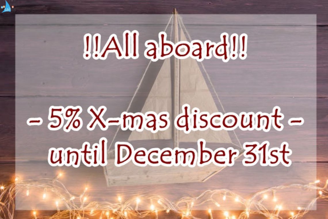 5% X-mas discount until December 31st