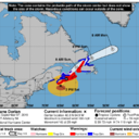 #Hurricane #Dorian Observation #58 Date: 9/7/2019 2:00:00 PM EDTPosition: 42.8, -64.9Sustained Wind Speeds: 97mph
