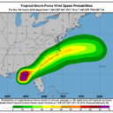#TropicalStorm #Nestor Observation 9ADate: 10/19/2019 2:00:00 PM EDTPosition: 29.7, -85.1Sustained Wind Speeds: 46mph