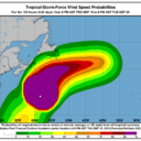 #Hurricane #Humberto Observation 30Date: 9/19/2019 11:00:00 PM EDTPosition: 40, -58Sustained Wind Speeds: 97mph