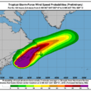 #Hurricane #Dorian Observation #58 Date: 9/7/2019 2:00:00 PM EDTPosition: 42.8, -64.9Sustained Wind Speeds: 97mph