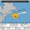 #Hurricane #Humberto Observation 30Date: 9/19/2019 11:00:00 PM EDTPosition: 40, -58Sustained Wind Speeds: 97mph