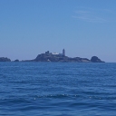 On the way down from Cherbourg to Roscoff: Les Casquets west of Alderney.
