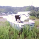 My first restoration project, a McGreggor 22, as I found it. Being used as a dumpster...