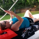 Heather in her natural habitat
