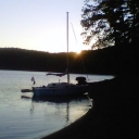 Beached at Goose Island.