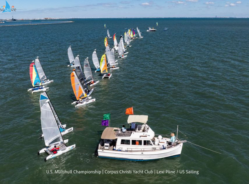 The 2025 US Multihull Championship has united 86 competitors from 25 states and 3 countries for four days of exhilarating, high-performance racing co-hosted by the Corpus Christi Yacht Club and the Formula Wave Class this week.This event is both this year's largest US Sailing one-design championship, and the largest ever US Multihull Championship fleet.