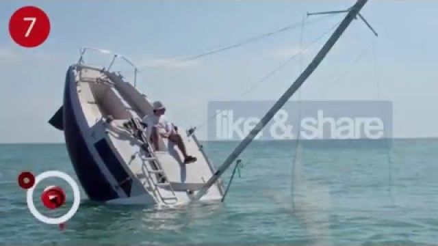 Is this Sailboat Sinking for real ? ( We couldn't believe it )