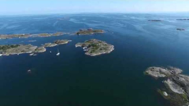 Luftaufnahmen der Stockholmer Schären
