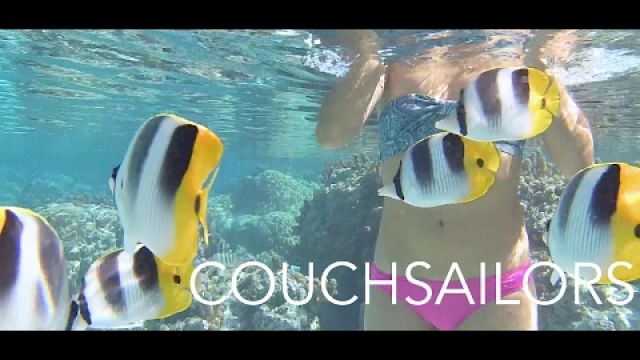 Snorkeling the Secret Coral Garden of Taha'a || COUCHSAILORS Sailing Journal #14