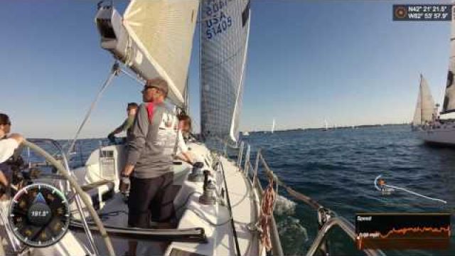 Sailing the Canadian Cup Race - beautiful sunsets, fast boats