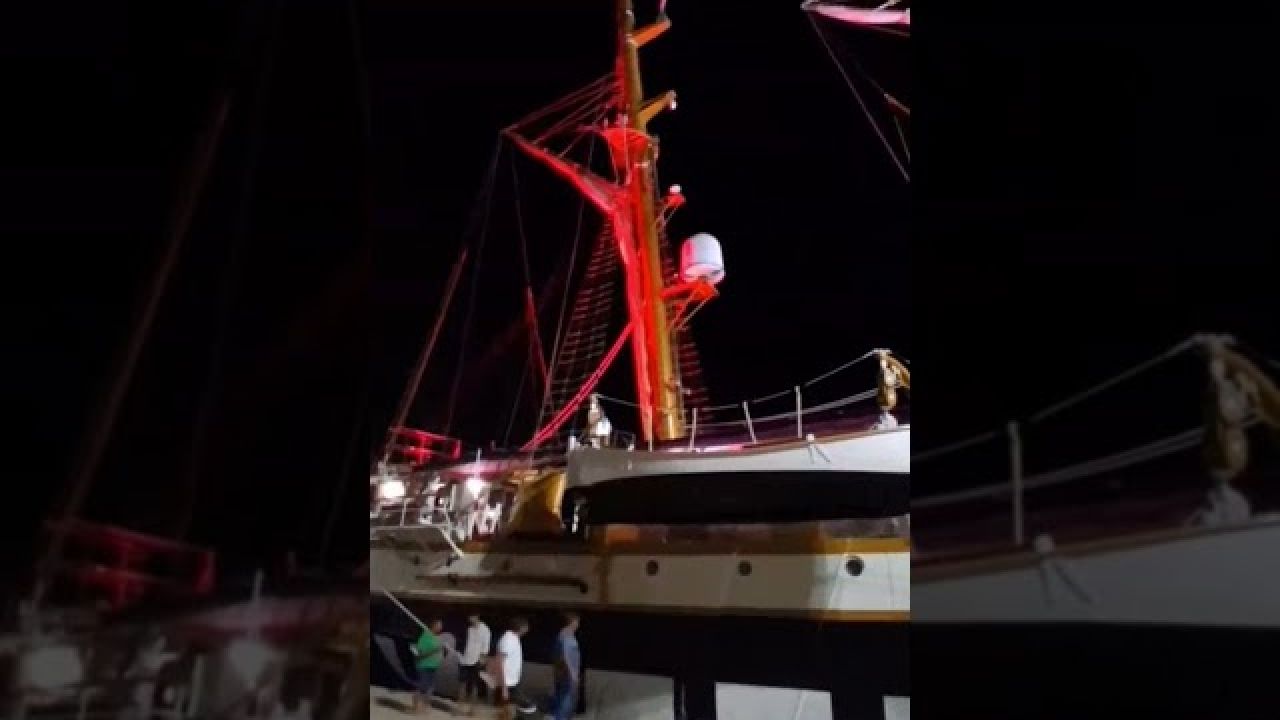 Nave Palinuro – Sailing Past Orbetello & Monte Argentario