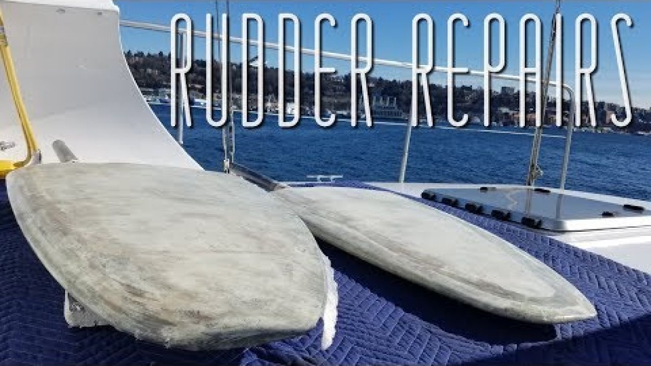 Onboard Lifestyle ep. 54 Rudder Repairs On Our Catamaran