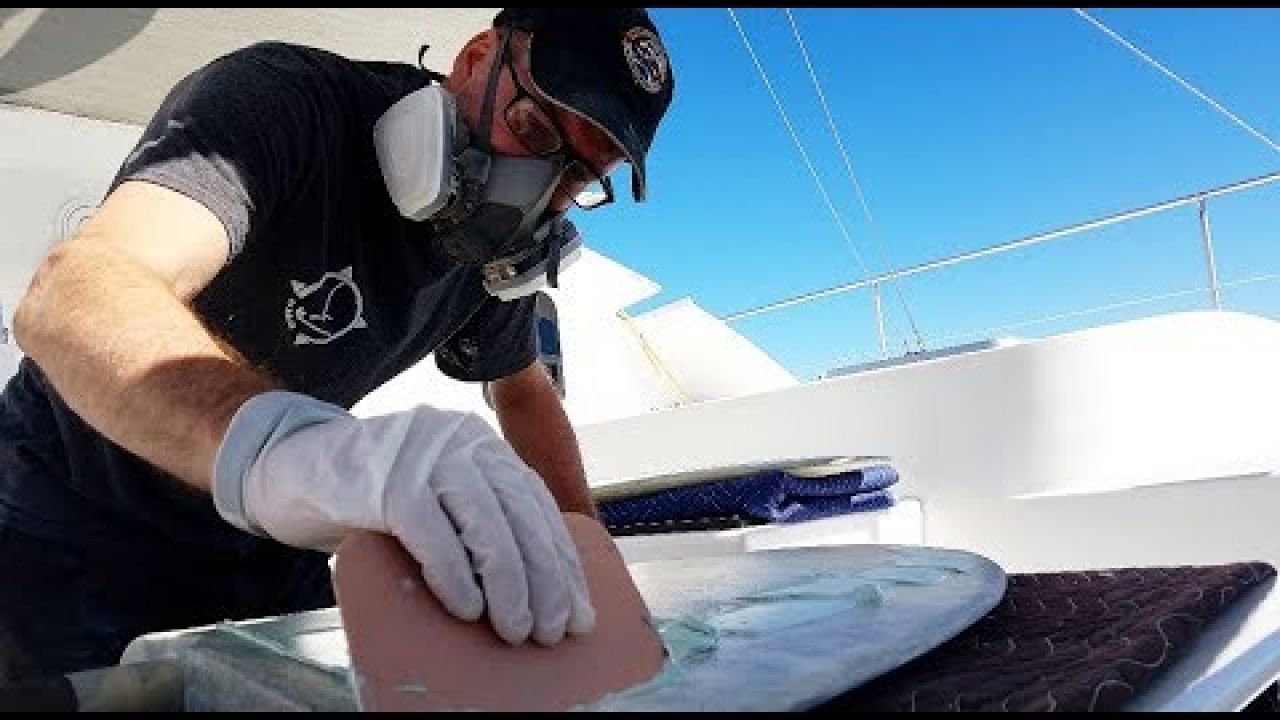 Onboard Lifestyle ep. 56 Rudder Repairs On Our Catamaran (Part 3)