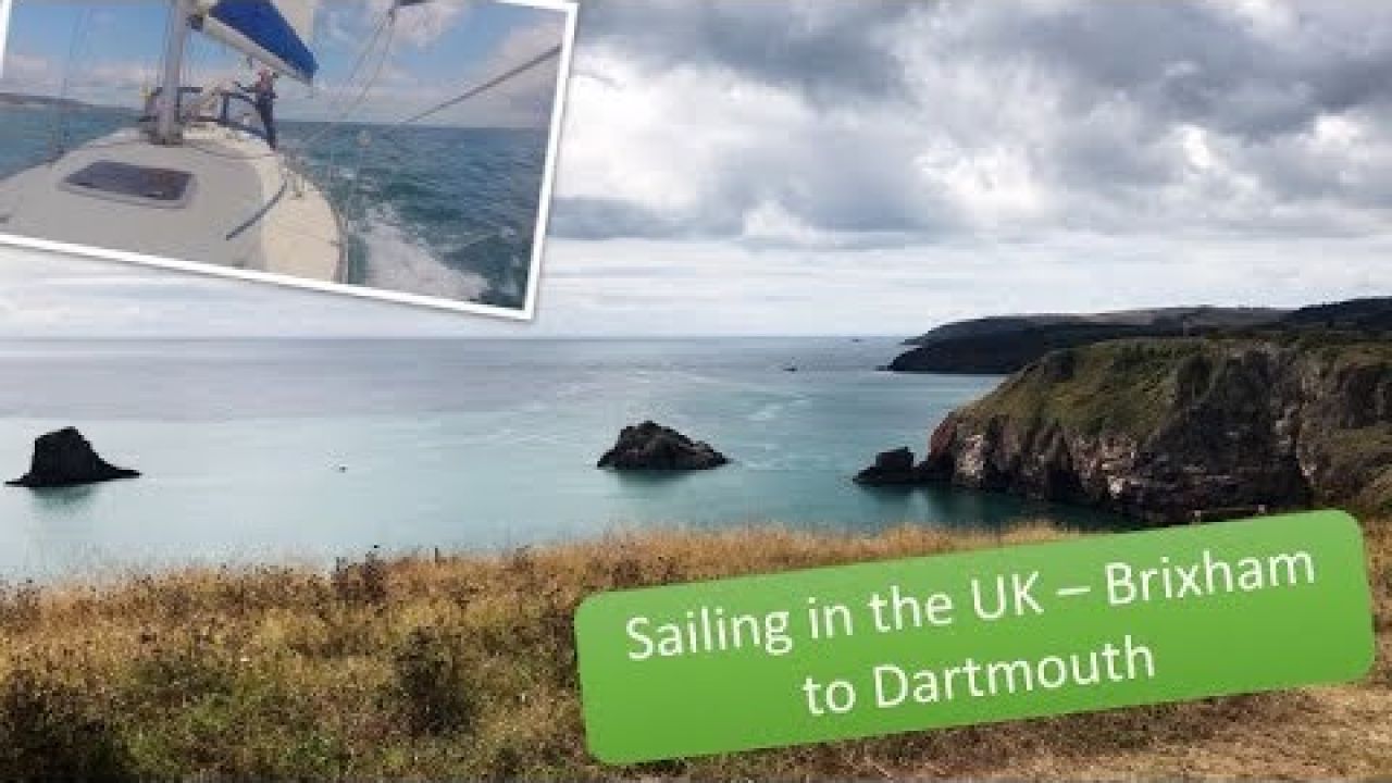 Sailing the UK south coast Brixham to Dartmouth heading west