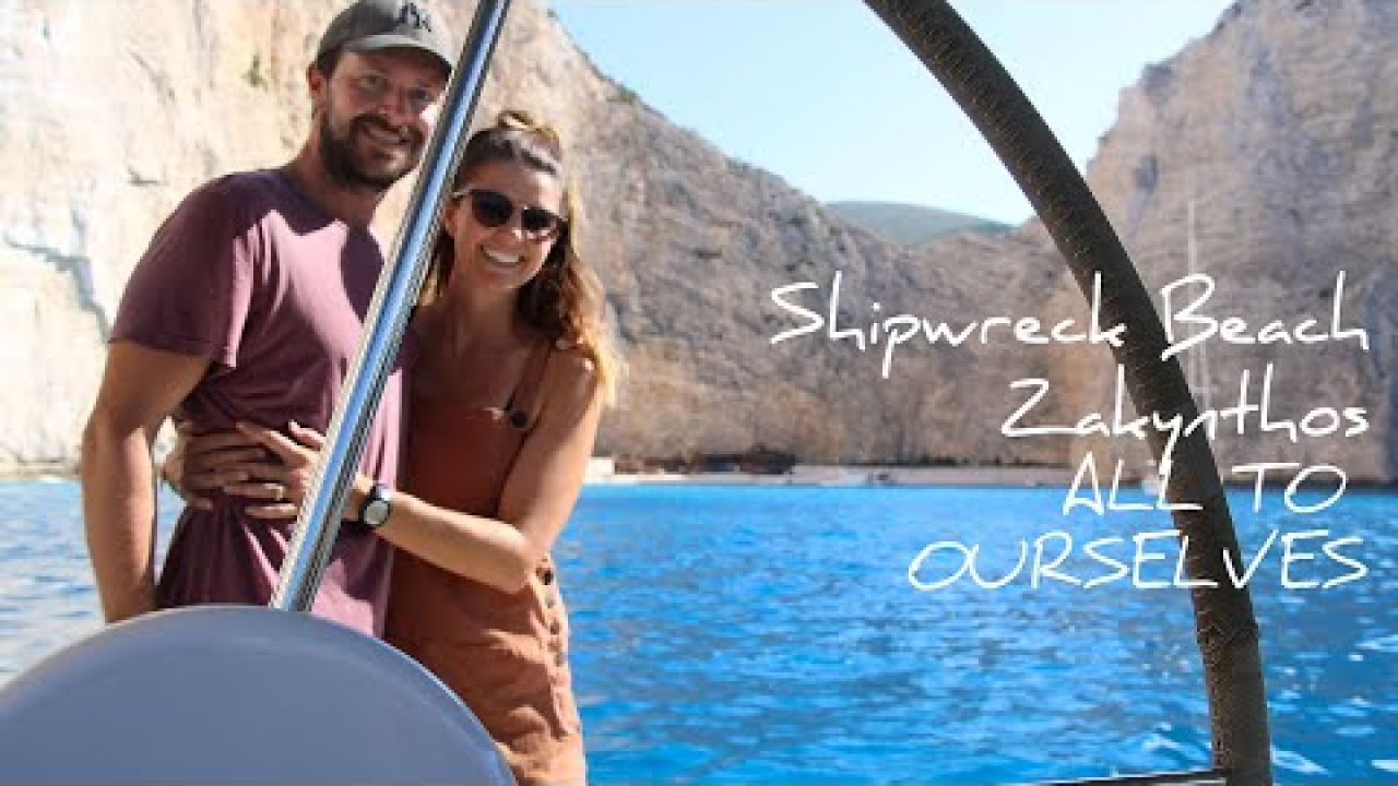 .32. ALL ALONE at Shipwreck Beach Sailing to Zakynthos Sailing