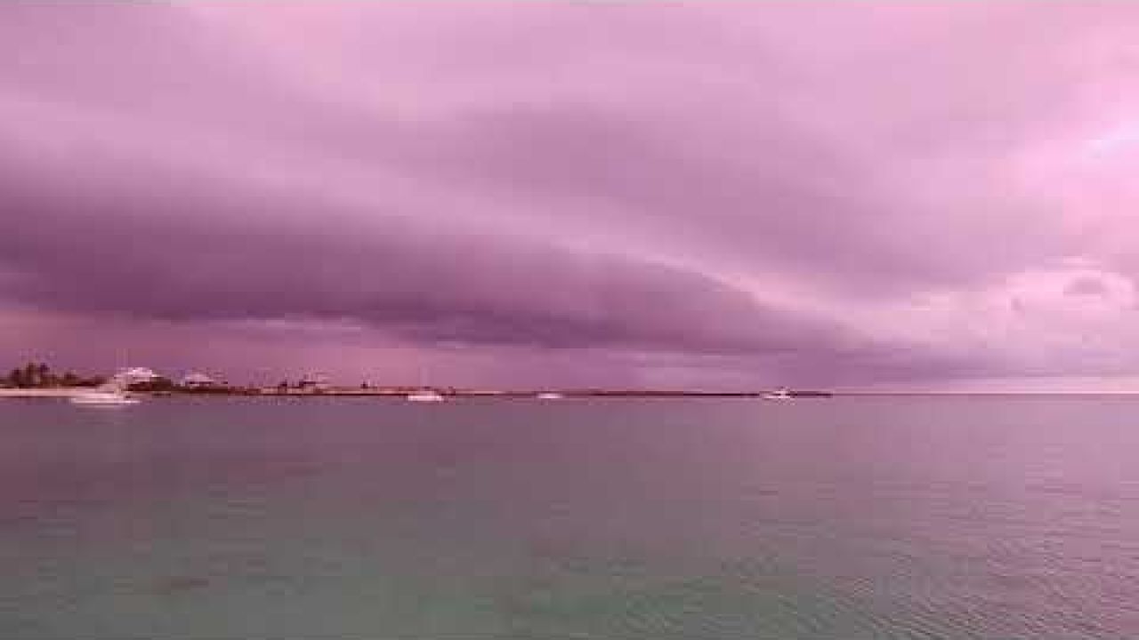 Storm with 46 Knots winds in Chub Cay