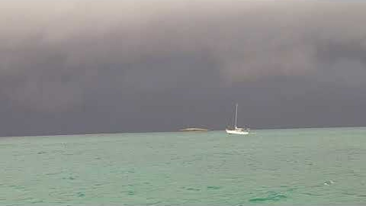 First Tropical Storm of 2019 in Chub Cay, Bahamas