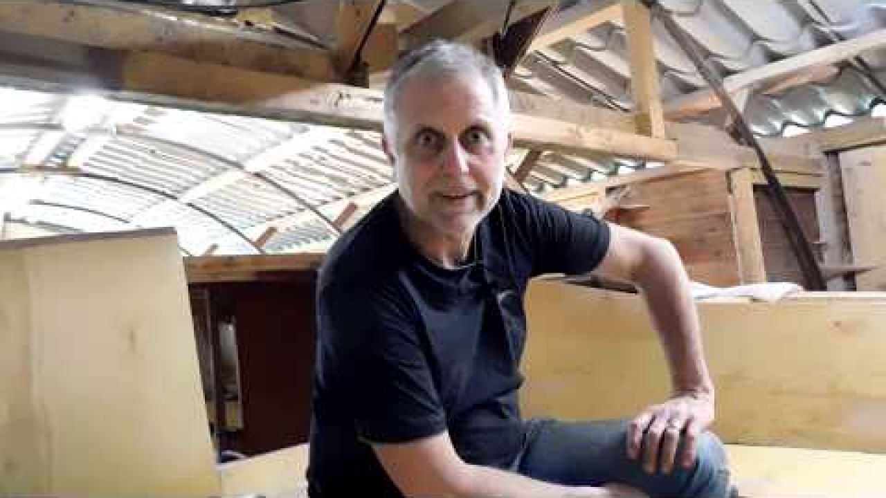 A place to launch and the aft deck boxes - SV Tapatya EP89