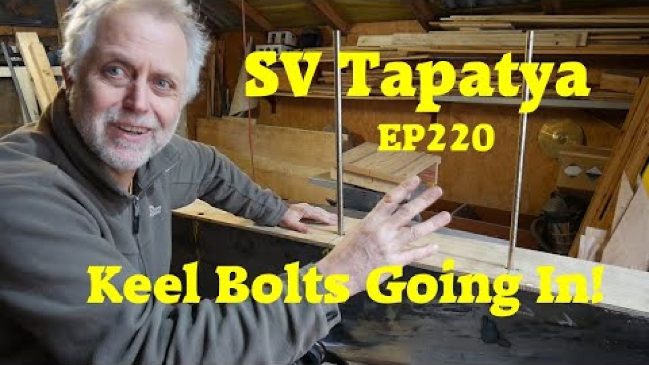 Keel Bolts Going In!! -  Building a cruising sailboat; SV Tapatya EP220